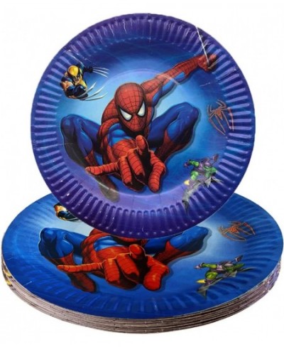 Spiderman-Theme Party Supplier 30PCS Plates for Kids Birthday Super-Hero Theme Party $17.06 - Kids' Party Tableware