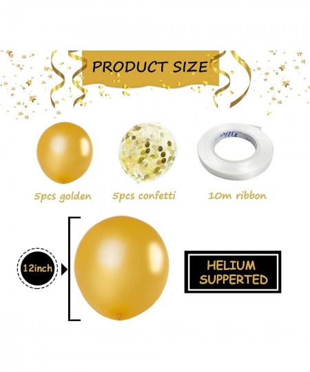 Large - Gold One Balloon for First Birthday 40 Inch Number 1 Balloon Gold 1st Birthday Balloons Confetti Balloons Gold 1 Ball...