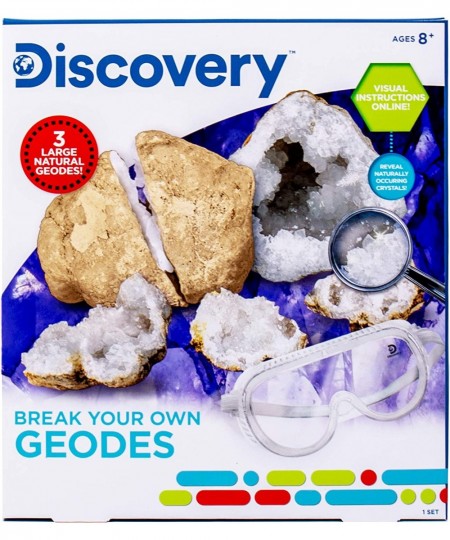 Break Your Own Geodes at-Home STEM Kits for Kids Age 8 and Up Geode & Crystal Kits Birthday Parties & Sleepover Activities $2...