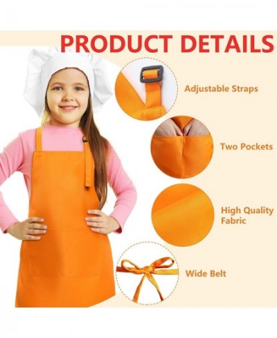 20 Pcs Kids Aprons Set Children Chef Aprons Kids Adjustable Aprons for Boys Girls Cooking Baking L for 7-13 Age $60.39 - Toy ...