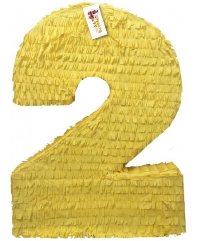 APINATA4U Large Solid Yellow Number Two Pinata Second Birthday $65.09 - Piñatas