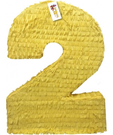 APINATA4U Large Solid Yellow Number Two Pinata Second Birthday $65.09 - Piñatas