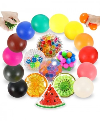 Sensory Stress Ball and Bean Bag Set - 19 Pack Squishy Ball Toys Set for Kids Fidget Stress Balls for Autism/ Anxiety Relief ...