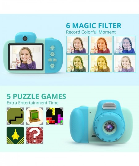 Kids Camera Toys for Boys Age 3-5 - Digital Camera for Kids with Video & Puzzle Games Birthday Gifts for 4 6 7 8 9 10 12 Year...