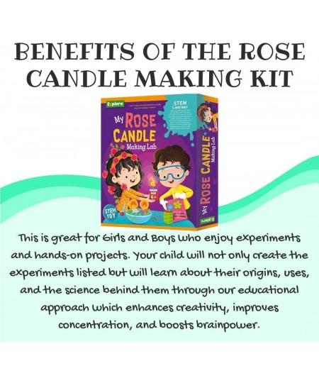 STEM Learner My Rose Candle Making Lab Candle Making Kit Gift for Kids Great DIY Starter Kit for Both Boys and Girls $41.44 -...