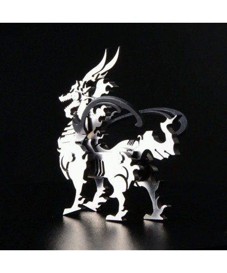 3D Metal Puzzle for Kids and Adults DIY Assembly Mythical Animal Model Stainless Steel Model Kit Jigsaw Puzzle Brain Teaser T...