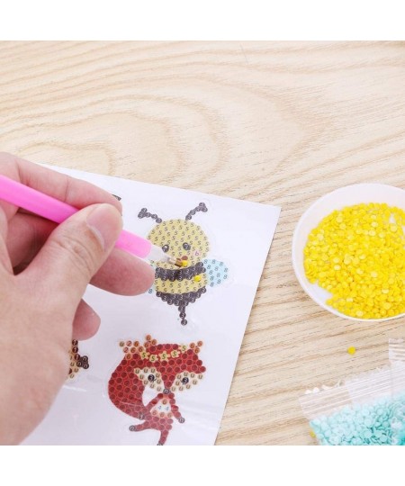 Diamond Painting Sticker Kits for Kids 9 PCS 5D DIY Diamond Painting Kits Animation Digital Diamond Painting Sticker for Kids...