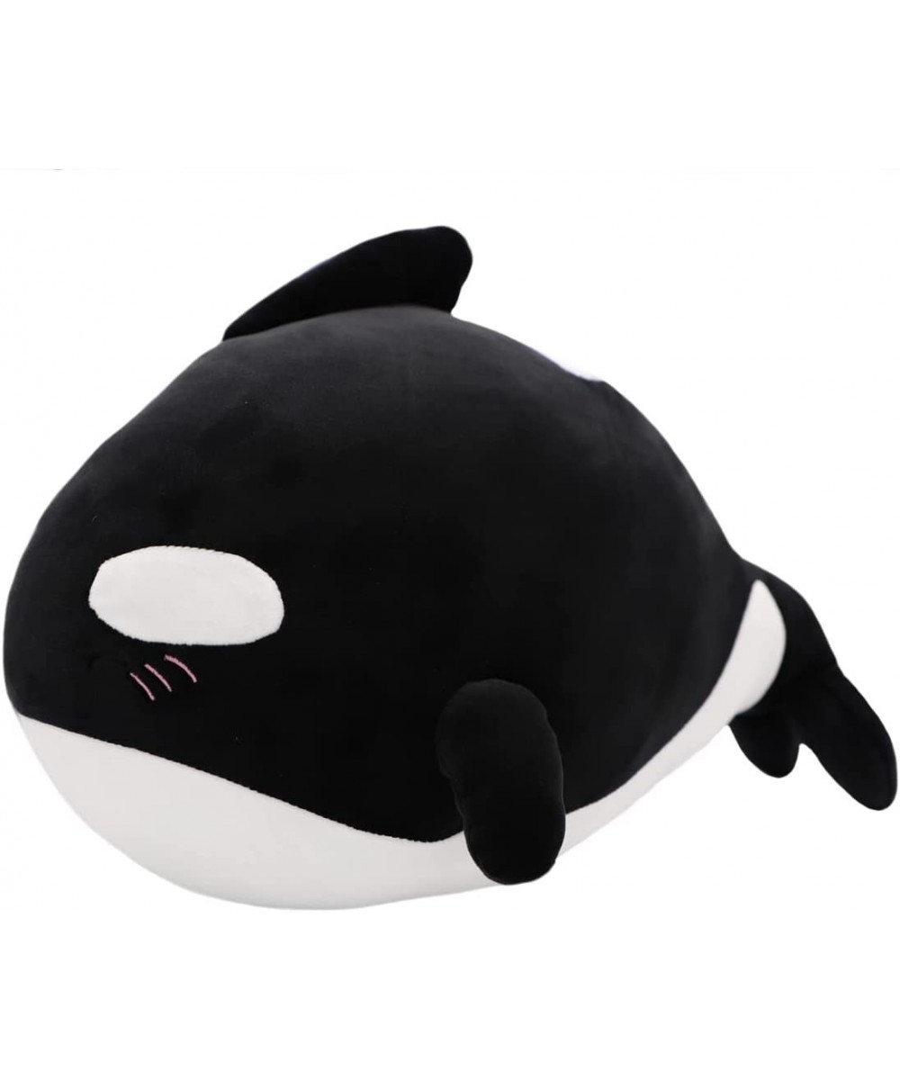 Ocean Giant Orca Black Fish Plush Blue Whale 23.6'' Long Big Killer Whale Soft Hugging Pillow Decker Whale Shark Plushie Stuf...