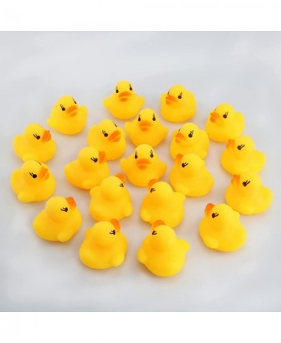 Mini Rubber Ducks 20Pcs Little Rubber Ducks Tiny Baby Shower Rubber Ducks Squeak Fun Rubber Ducks in Bulk Bath Toy Float Deco...