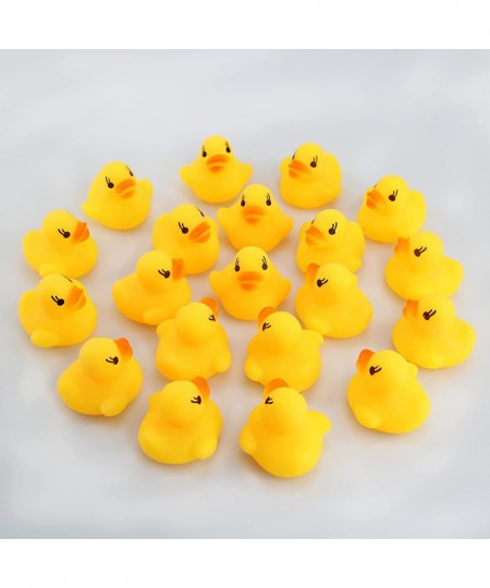 Mini Rubber Ducks 20Pcs Little Rubber Ducks Tiny Baby Shower Rubber Ducks Squeak Fun Rubber Ducks in Bulk Bath Toy Float Deco...