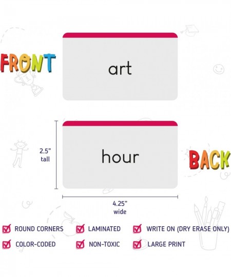 Sight Words Flashcards: Self-Paced Vocabulary Tool for Pre-K Kindergarten 1st 2nd & 3rd Graders Helps Kids Read & Recognize F...