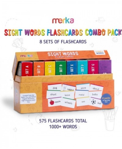 Sight Words Flashcards: Self-Paced Vocabulary Tool for Pre-K Kindergarten 1st 2nd & 3rd Graders Helps Kids Read & Recognize F...