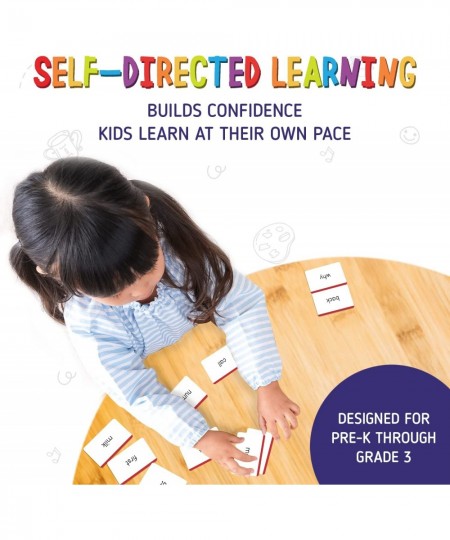 Sight Words Flashcards: Self-Paced Vocabulary Tool for Pre-K Kindergarten 1st 2nd & 3rd Graders Helps Kids Read & Recognize F...