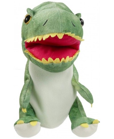 Plush Dinosaur Hand Puppet T-rex Stuffed Toy Open Movable Mouth for Creative Role Play Gift for Kids Toddlers on Birthday Chr...