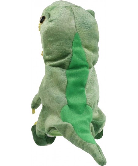 Plush Dinosaur Hand Puppet T-rex Stuffed Toy Open Movable Mouth for Creative Role Play Gift for Kids Toddlers on Birthday Chr...