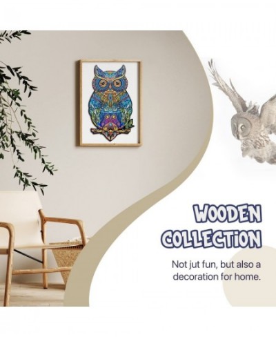 Wooden Puzzle for Adults Strong and Durable Brasswood Jigsaw Puzzles Unique Shaped Owl Puzzle 11x6.7 Inches $32.86 - 3-D Puzzles