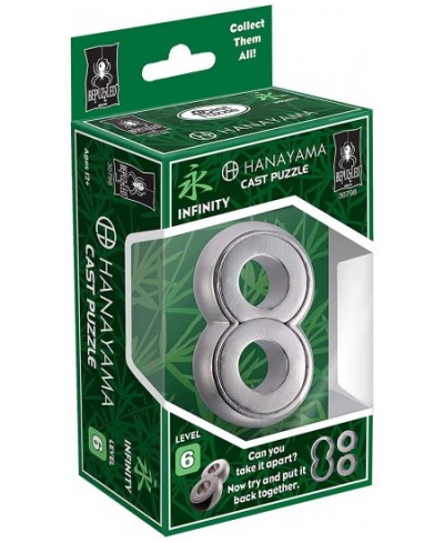 Infinity Hanayama Metal Brainteaser Puzzle Mensa Rated Level 6 for Ages 12 and Up from University Games $25.34 - Brain Teaser...