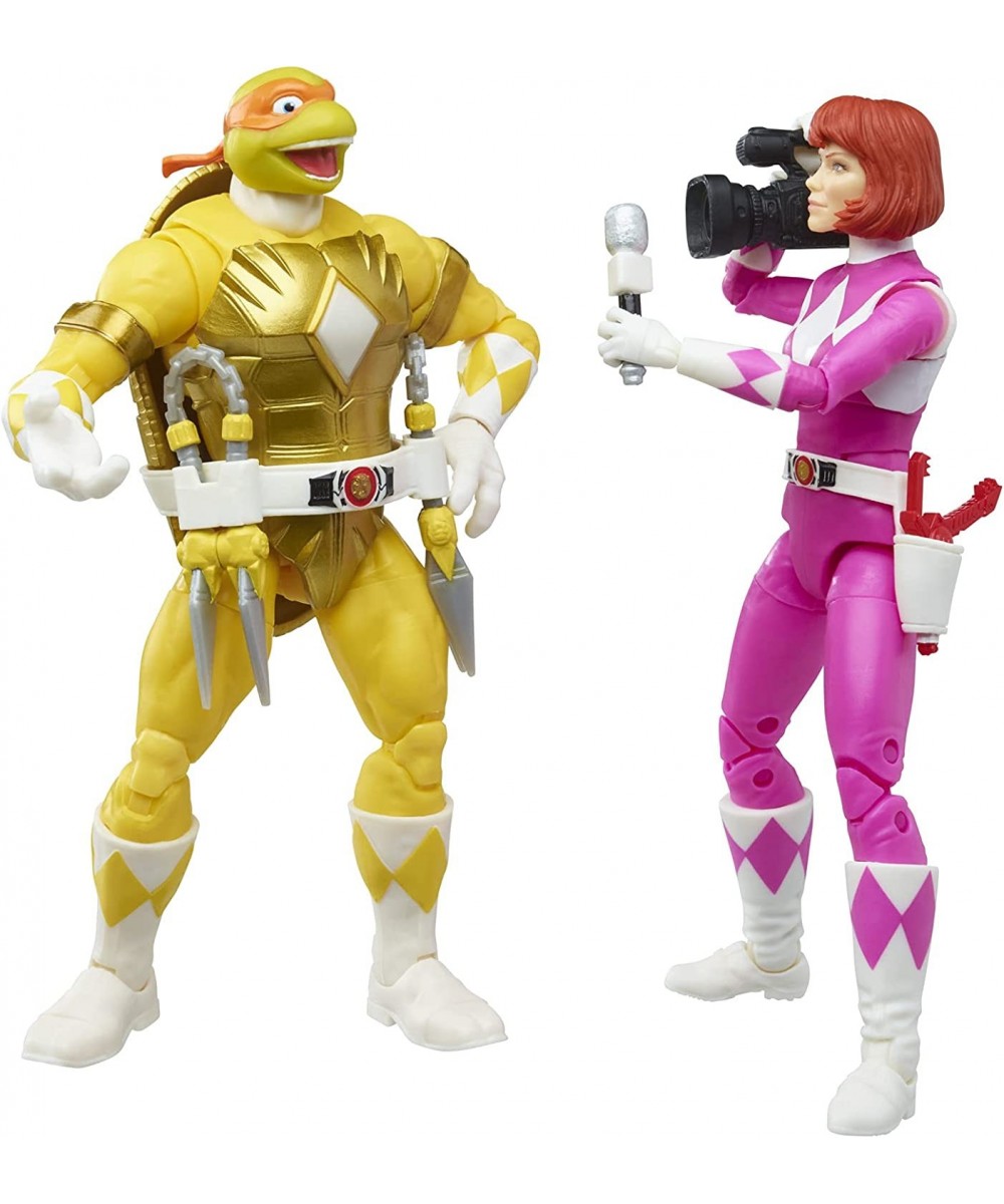 MMPR/TMNT Lightning Mike and April as Yellow and Pink Rangers Action Figure 2-Pack $56.41 - Action Figures