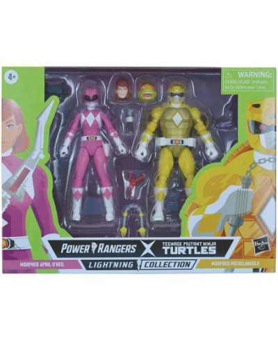 MMPR/TMNT Lightning Mike and April as Yellow and Pink Rangers Action Figure 2-Pack $56.41 - Action Figures