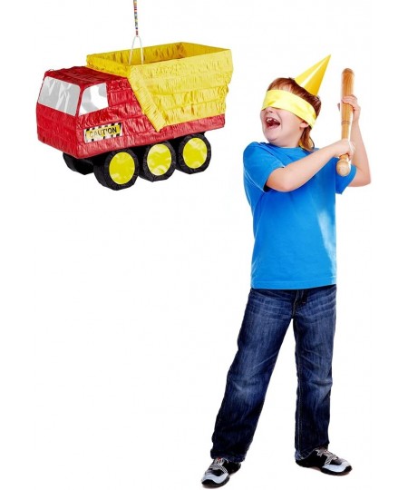 Construction Pinata Dump Truck Pinata for Boy Construction Birthday Party Tractor Excavator Car Pinata for Kids Party 15.5 x ...