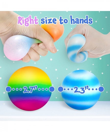 Color Changing Stress Balls - 4 Pack Stress Ball Fidget Toy Sensory Stress Relief Squeeze Toys for Anxiety Autism & More $21....