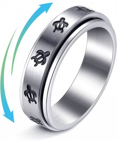 MUCAL Anxiety Ring for Women Men Stainless Steel Fidget Rings for Anxiety Anti Anxiety Ring Stress Relieving Spinner Ring Tee...