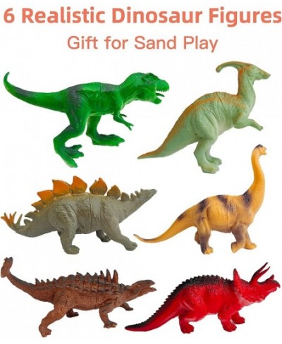 Dinosaur Sand Toys Beach Toys Kit: Include Bucket and Shovel Beach Mesh Bag Sand Water Tunnel Dinosaur Beach Molds and 6 Dino...