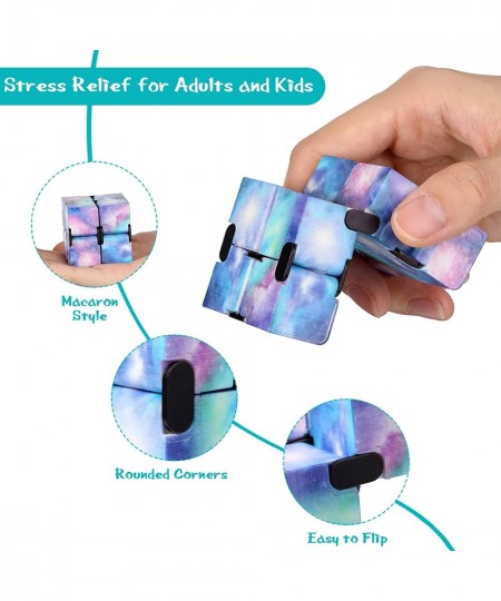 24 Pieces Cube Toy Sensory Fidget Toy Cube Toy Sensory Hand Hand Held Fidget Blocks Fidgeting Game Finger Cube Gadget Gift fo...