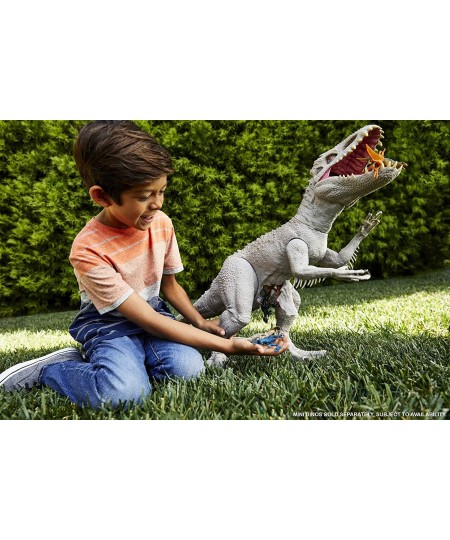 Jurassic World Camp Cretaceous Large Dinosaur Toy Super Colossal Indominus Rex Action Figure 3.5 Feet Long with Eating Featur...