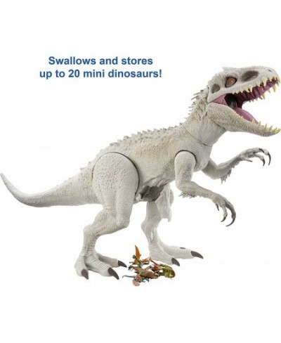 Jurassic World Camp Cretaceous Large Dinosaur Toy Super Colossal Indominus Rex Action Figure 3.5 Feet Long with Eating Featur...