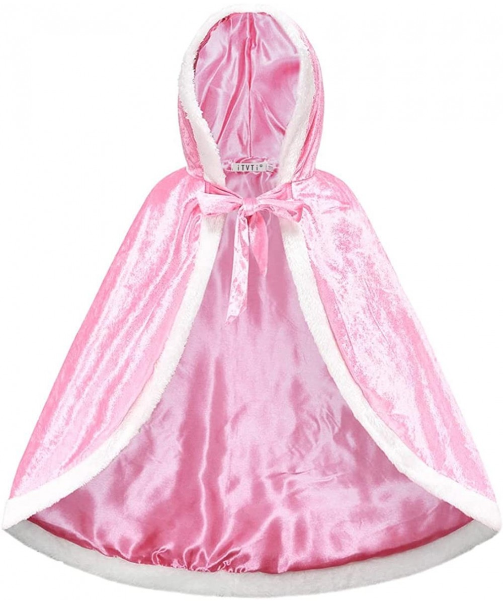 Princess Cloak with Hood Girls Cape Kid Toddler Costume Dress up for Halloween Christmas Carnival Cosplay $29.54 - Kids' Cost...