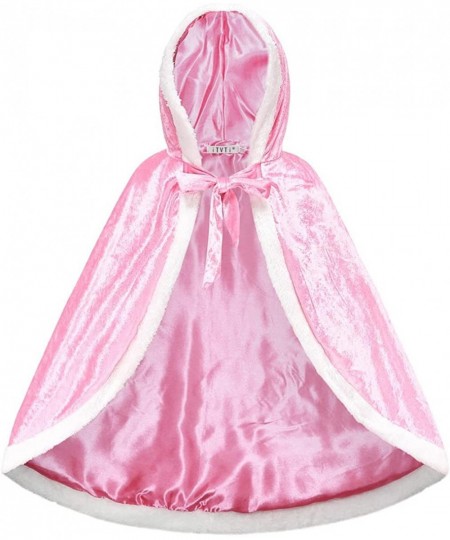 Princess Cloak with Hood Girls Cape Kid Toddler Costume Dress up for Halloween Christmas Carnival Cosplay $29.54 - Kids' Cost...