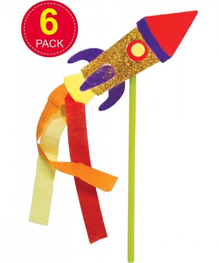 ET507 Card Rocket Wand Kits 3 Assorted for Kid's to Make & Decorate for Bonfire Night (Pack of 6) 28cm White 6 Pack $16.56 - ...