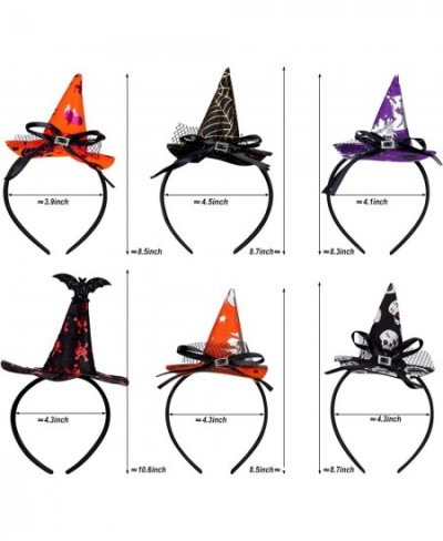 Halloween Headband Witch Hat Headband for Women Halloween Hair Accessories Costumes Spider Bats Hats Cute Witch Hat for Hallo...