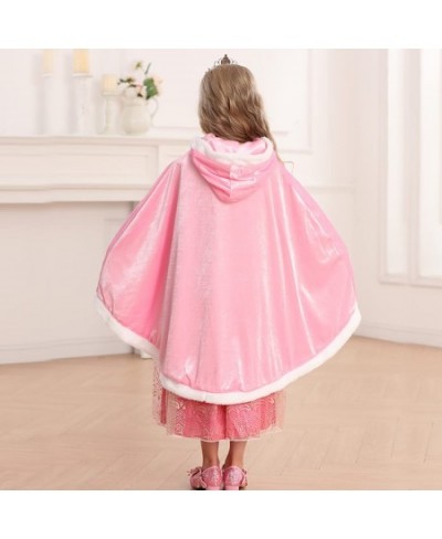 Princess Cloak with Hood Girls Cape Kid Toddler Costume Dress up for Halloween Christmas Carnival Cosplay $29.54 - Kids' Cost...