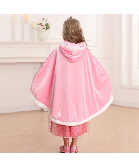 Princess Cloak with Hood Girls Cape Kid Toddler Costume Dress up for Halloween Christmas Carnival Cosplay $29.54 - Kids' Cost...