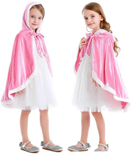 Princess Cloak with Hood Girls Cape Kid Toddler Costume Dress up for Halloween Christmas Carnival Cosplay $29.54 - Kids' Cost...