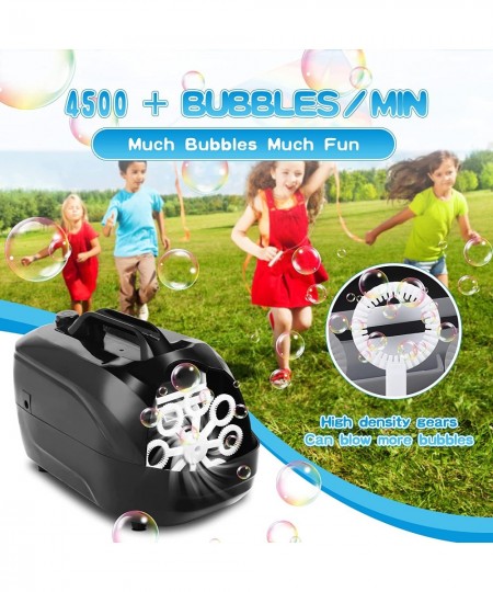 Bubble Machine Automatic Bubble Blower Professional Bubble Maker Machine for Kids Toddlers with 150 ml Bubble Solution 2 Spee...