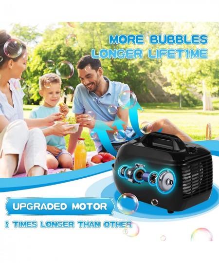 Bubble Machine Automatic Bubble Blower Professional Bubble Maker Machine for Kids Toddlers with 150 ml Bubble Solution 2 Spee...