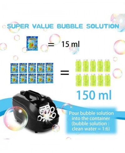 Bubble Machine Automatic Bubble Blower Professional Bubble Maker Machine for Kids Toddlers with 150 ml Bubble Solution 2 Spee...