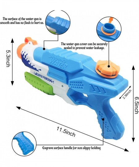 Water Gun for Kids & Adults - 2 Pack 550CC High Capacity Super Water Soaker Blaster Squirt Guns for Boys & Girls Long Range S...