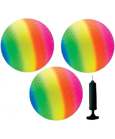 8.5 Inch Playground Balls (Set of 3) (3 Pack Rainbow Balls) $27.95 - Kickballs & Playground Balls