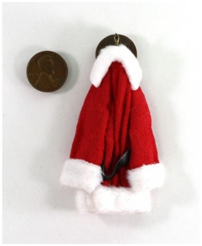 Artisan Santa Claus Coat w/Belt on a Wall Hook by Shadow Box $55.70 - Dollhouse Accessories