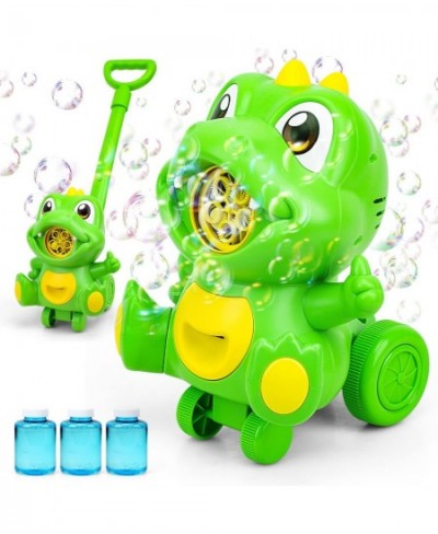 Automatic Bubble Machine for Kids Dinosaur Bubble Lawn Mower for Toddler 1-3 Outdoor Toys for Baby Kids Lawnmower with 3 Bubb...