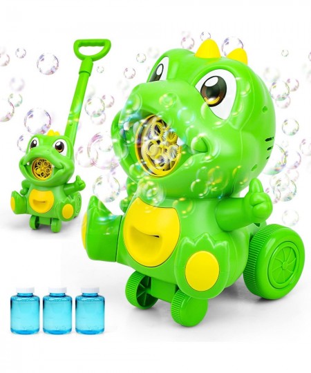 Automatic Bubble Machine for Kids Dinosaur Bubble Lawn Mower for Toddler 1-3 Outdoor Toys for Baby Kids Lawnmower with 3 Bubb...