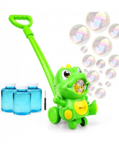 Automatic Bubble Machine for Kids Dinosaur Bubble Lawn Mower for Toddler 1-3 Outdoor Toys for Baby Kids Lawnmower with 3 Bubb...