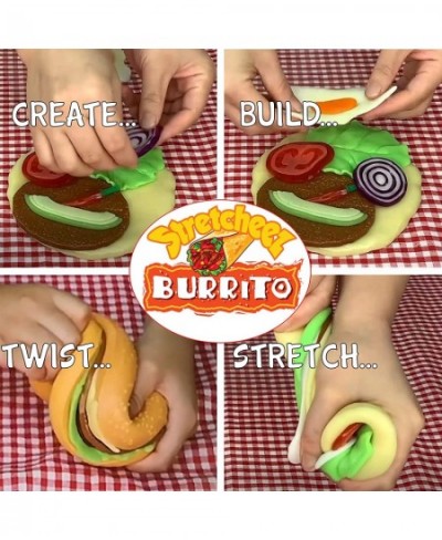 Stretcheez Burrito Two Pack - Play Food for Kids - Stretchy Pretend Food & Toppings - Mix & Match - Collect Them All - Works ...