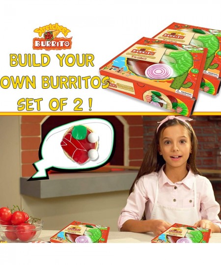 Stretcheez Burrito Two Pack - Play Food for Kids - Stretchy Pretend Food & Toppings - Mix & Match - Collect Them All - Works ...