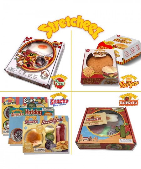 Stretcheez Burrito Two Pack - Play Food for Kids - Stretchy Pretend Food & Toppings - Mix & Match - Collect Them All - Works ...