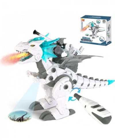 Boys STEM Take Apart Dinosaur - Walking Dinosaur with Water Mist Spray & LED Lights Glowing Eyes & Projection Toys for 6 7 8 ...